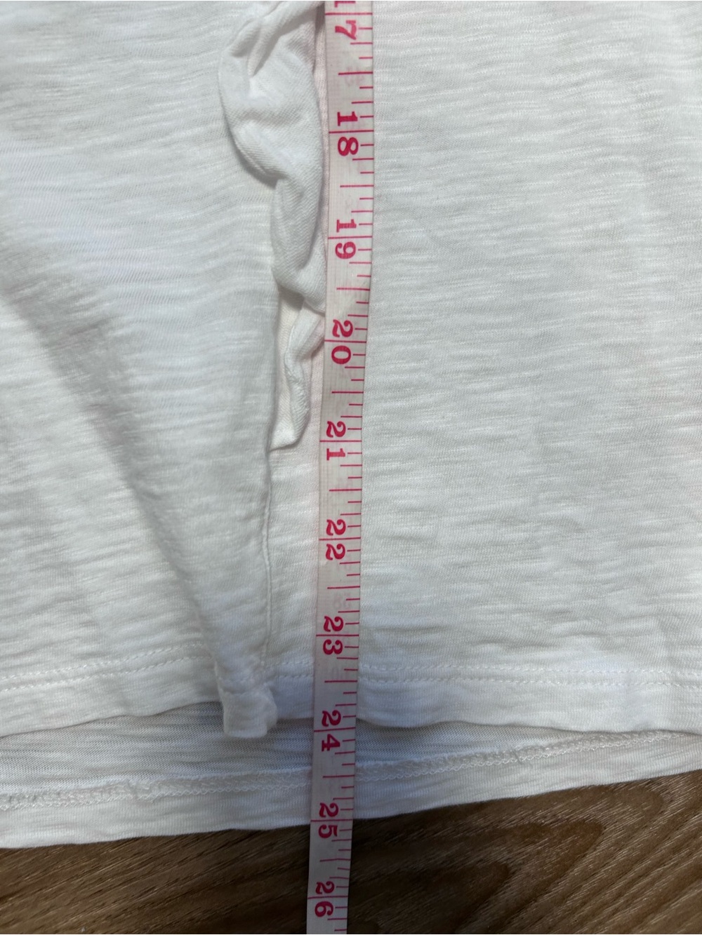 Veronica beard white Bea ruffled short sleeve t shirt size large ruffled basic - Picture 7 of 8
